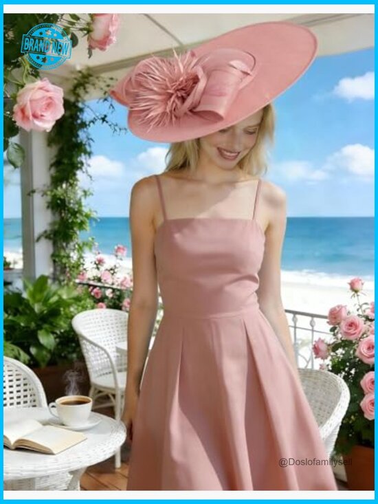 Elegant Flower Mesh Feathers Fascinator Hat Derby Wedding Bride Headband Party main image 7
